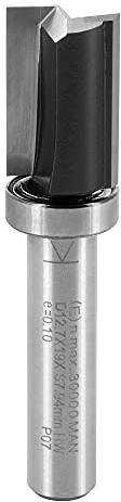 ENT 11651 Bündigfräser HW, Schaft (S) 8 mm, Durchmesser (D) 12,7 mm, NL 19 mm, SL 32 mm, GL 56 mm, mit Kugellager am Schaft