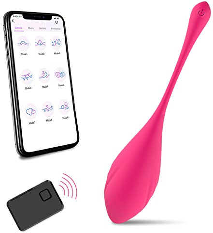 PINTLE Vibro-Ei Bullet Vibratoren mit APP und Kabellose Fernbedienung Leise und Stark klitoris und G-punkt Stimulator 9 Vibrationsmodi Klitoris Tragbare Analvibrator für Paare Sex Toy