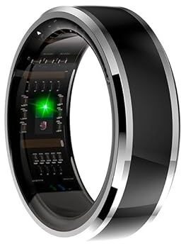 Smart Ring Cool Health + Base Powerbank (Shälsa, sport, sömn) storlek 19 mm, svart, Mediano