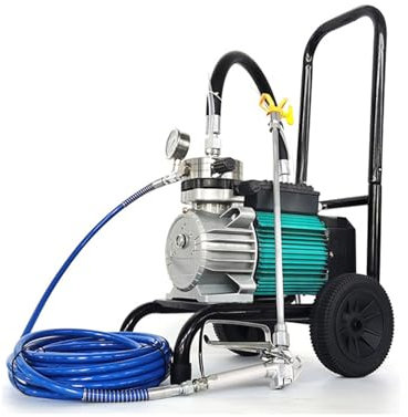 Spruzzatore di vernice, Pistola a spruzzo for verniciatura a spruzzo airless ad alta pressione da 4200 W for vernice al lattice for interni ed esterni,Motore potente