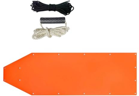 Trineo de arrastre de ciervo con arnés y cuerda para transporte de juegos y pesca en hielo, trineo resistente al desgarro