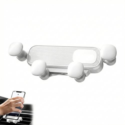 JYNVO Soporte Móvil Coche Universal del Aire Ventilación - Soporte Móvil Coche Universal del Aire Ventilación, Ideal para Conducción & Navegación-Blanco