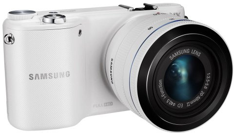 Samsung NX EV-NX2000BFWUS Wireless SMART Digital Camera 20.3MP Compact System Camera with 3.7-Inch TFT LCD- with 20-50mm lens (White)