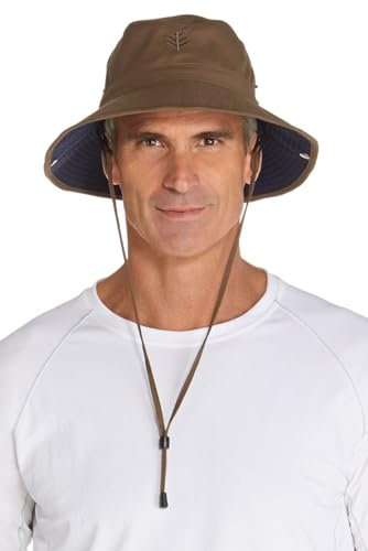 Coolibar Herren Hut UV-Schutz, Braun, L/XL (59CM), 02594-269/54