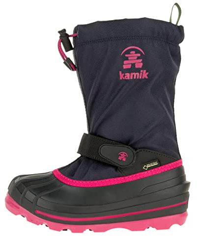 Kamik Mädchen Waterbug8g Winterstiefel, Blau (Navy/Rose-Marine/Rose Nro), 30 EU