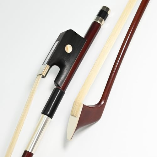 Brazilwood French Style Double Bass Bow 3/4 Size Well-handmade Deep and Powerful Sound