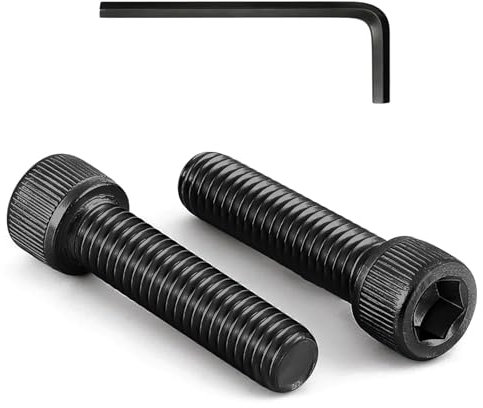 ORTAVA Lot de 20 vis M6 x 30 - Vis à tête cylindrique DIN 912 / ISO 4762 - À six pans creux - Oxyde noir - Filetage complet en acier allié avec clé à six pans creux