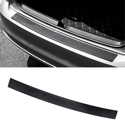 YSYYDS Car Rear Bumper Protector Strip Carbon Fiber for VW Tiguan 3 2024 2025, Car Trunk Sill Plate Cover Tail Trim Protective Sticker, Anti-Scratch Boot Protector
