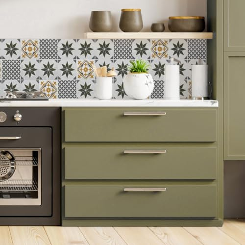 3 ROLL PACK Vinyl Warehouse 67cm x 2m d-c-fix Matt Olive Green Sticky Back Vinyl Furniture Wrap 8236