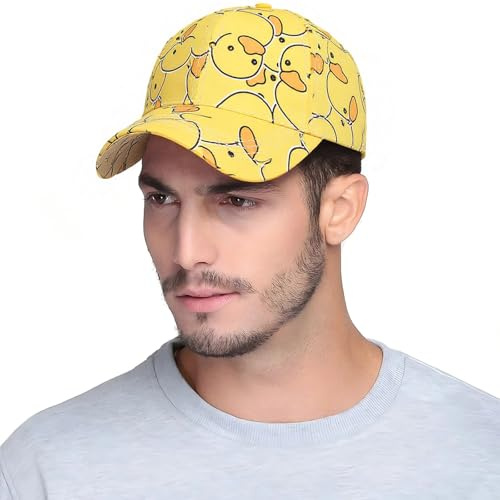 Basecap mit Ente für Damen & Herren – Lustige Sommer Kappe mit Cartoon-Print, Verstellbar & Atmungsaktiv