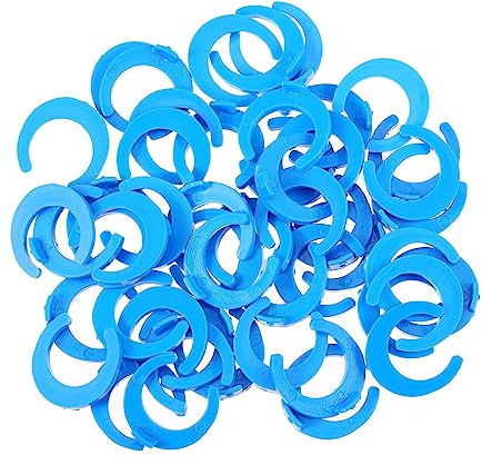CLISPEED 100pcs Locking Clips Plastic Ro Water Filter System Accessories Quick Connect Clamps for Under Sink Countertop Filtration Easy Install