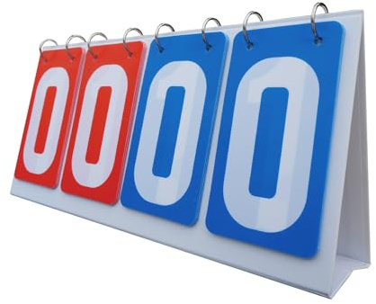 Pinball De Puntuación Digital Portátil, Tablero De Pantalla De Mesa De 4 Dígitos, Impermeable Puntuación Multideportes para Baloncesto, Tenis, Bádminton, Fútbol, Béisbol, Voleibol