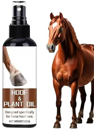 Hovolja häst - 100ml sprayvård, hovbalsamvätska | Återfuktande absorption sprickförebyggande formel, ssstall hästvård hovhälsa motståndskraft tillbehör för djurhållning