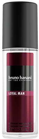 bruno banani Loyal Man, Deodorant Natural Spray, Aromatisches Herren Deo-Spray, 1 x 75ml