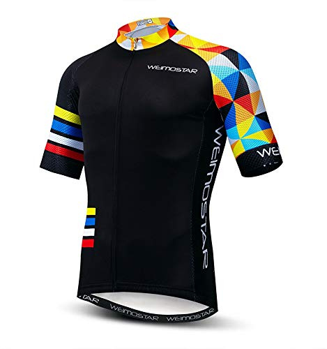 Maglia da ciclismo da uomo Set Manica Corta Senza Maniche Maglie Bici Abiti MTB Camicie Top Shorts Abbigliamento Bicicletta Da Corsa, Cd6113, M petto 90/96 cm
