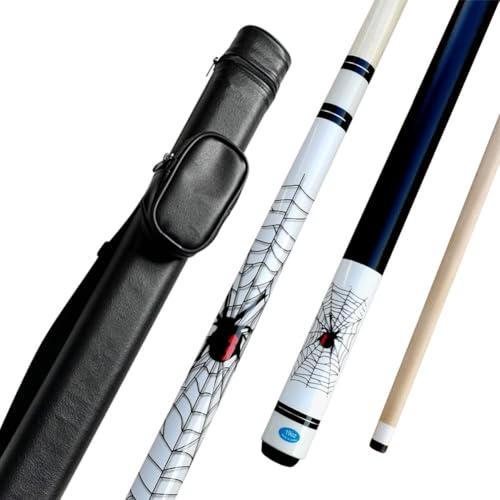 58 Biljardkö, 1/2 Jointed Maple Shaft Tips 13mm Amerikanska Nio Cue 2 Piece 19oz Pool Biljard Stick(Color:A)