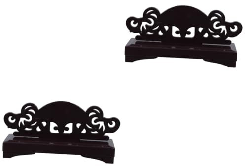 Didiseaon Wedding Decor 2pcs Folding Fan Display Stand Japanese Fan Holder Chinese Fan Base Hand Fan Organizer for Antique Folding Hand Fans Handheld Fans Folding Fan Stand