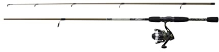 Mitchell Tanager Camo II Spin Combo | Caña y Carrete Ligeros para Pesca de Agua Dulce y Depredadores | Ideal para Principiantes | Camuflaje Verde, 2.4m | 10-30g | Combo de 2 Piezas, Unisex