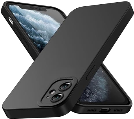 AUKASE für iPhone 11 Hülle, Kompatibel Mit Handyhülle iPhone 11 6,1 Zoll, Silikon weich Anti-Kratzt, Schutzhülle Cover Stoßfest (Schwarz)