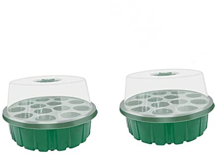 Yardenfun 2 Piezas Caja De Plántulas para Germinación De Plantas Bandeja para Cultivo De Plantas para Crecimiento Interior Bandeja para Inicio