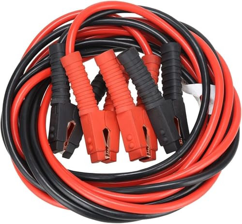 SURPZON Cavo di avviamento, 2 x 4 m, 900 A, cavo di avviamento, cavo per batteria, per auto, 12 Volt/24 Volt con protezione da sovratensione