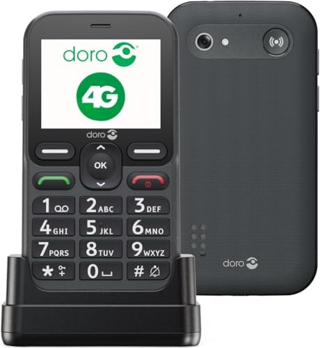 Doro Leva L11 Olåst mobiltelefon för seniorer – Stor landskapsskärm – Kraftfullt ljud – Kamera – Hjälpknapp med GPS-position – Enkel mobiltelefon utan internet