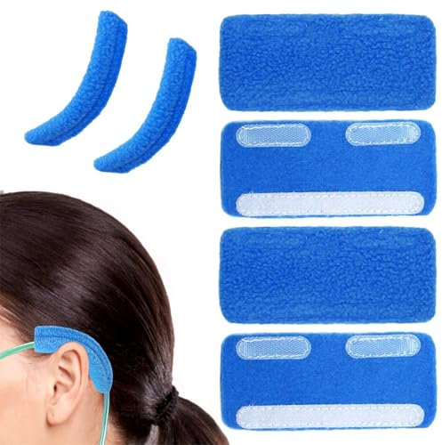 NOPKESV Cuscinetti auricolari per cannula nasale, 6 pezzi, morbidi tubi di ossigeno, confortevoli, protezioni per gli utenti di ossigeno, copri per aiutare ad alleviare il dolore alle orecchie