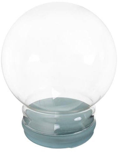 Zerodeko Kit Bola de Nieve Rellenable 120 Mm Vidrio Resistente DIY Decoración del Hogar Manualidades para Niños y Adultos Accesorio Creativo