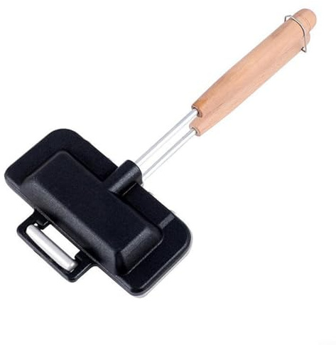 Per panini all'uovo Pressa Colazione Sandwich Maker con Hot Dog Tostapane antiaderente Padella in lega di alluminio Pentole per riscaldamento rapido e uniforme