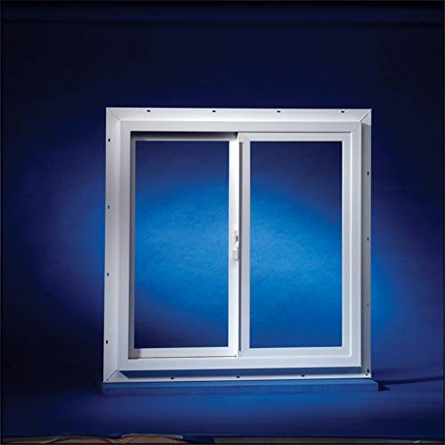 Duo-Corp Agriclass Double Slide Vinyl Utility Window White Glass/Vinyl Window 23-1/2 W x 23-1/2 - Case of: 1