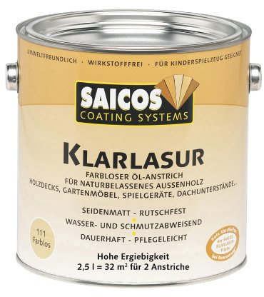 Saicos 0111 500 Klarlasur farblos 2.5 Liter