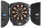 OneConcept Dartomat - Dartscheibe, elektronisches Dartboard, Dartautomat, 26 Spiele, 70 Spielvarianten, 6 x Softtip-Darts, integrierter Computer, einfache Bedienung, Graphitgrau
