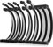 AsiaHorse Aktualisierung 16AWG Sleeved Cable Kit für PC/GPU/CPU, PSU Kabelverlängerung, PC Netzteil Extensions Kabel mit Kabelkämmen,24PIN/(6+2) PIN/(4+4) PIN Kabelmanagment, 30CM, Schwarz+Weiß