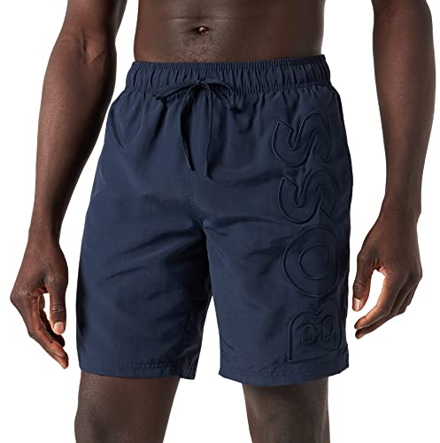 BOSS Men's Whale Swim Trunks, New-Navy413, L