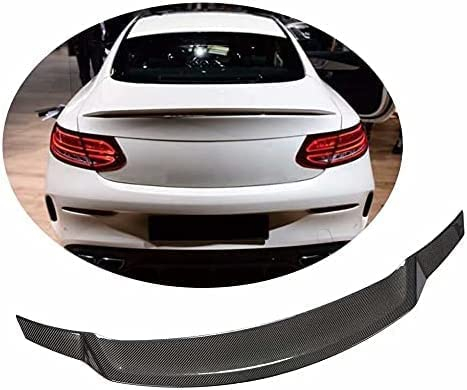 DUROD Premium Kohlefasermaterial Auto Heckspoiler für Mercedes Benz C Class W205 C205 C43 C63 AMG Coupe 2015-2019, Kofferraumdeckel HeckflüGel Spoiler Flügel, 3M Kleber Einfache Installation