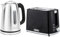 Geepas 1.7L Illuminating Electric Kettle & 2 Slice Bread Toaster Combo Set | 2200W Stainless Steel Cordless Jug Kettle | 900W Toaster with 7 Browning Levels, Removable Crumb Tray & Cord Storage