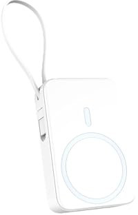 Power Bank Magnético 10000mAh, Bateria Externa Carga Rapida, PD 22.5w USB C Input & Output Carga Rapida Inalámbrico Cargador Portátil Batería Compatible con iOS 16/15/14/13/12 Pro MAX