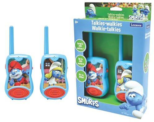 Lexibook, Puffi, Walkie-Talkie 200m, Gioco di Comunicazione per Bambini, Clip da Cintura per Il Trasporto, Funzionamento a Batteria, Blu, TW12SF