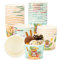Paper Ice Creams Cups, 24 Pcs Disposable Ice Creams Bowls 240ml Paper Dessert Bowls Papers Sundae Cup Treat Cup for Sundae, Ice Cream Cake, Frozen Yoghurt, Soup (Style-B)
