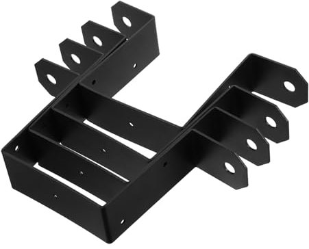 UKCOCO 4pezzi Morsetto Metallico Forma Di u Per Tubi Quadrati Supporto Per Di Recinzione Ancoraggio Per Ringhiere in Fibbia Per Tubi Acqua Montaggio Rapido Per Scale