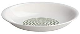 Alessi Acquerello Soup Bowls in Decorated Bone China (Set of 4), White and Green