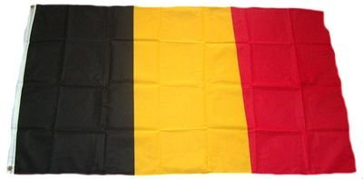 FahnenMax Drapeau de la Belgique neuf 150 x 250 cm DRAPEAUX
