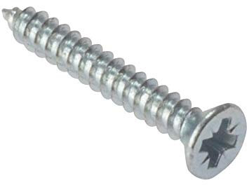 ForgeFix Self Tapping Screws Countersunk | 1 x 6 | Zinc Plated | Box 200