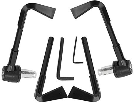 Aramox - Protector para manillar de moto, palancas de protección de freno de motocicleta CNC Protector Guard para manillar de motocicleta, accesorio(negro)