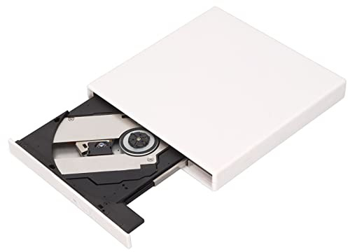 Extern Diskenhet, USB 2.0 CD DVD +/-RW Optisk Enhet Brännare Slim CD/DVD ROM Rewriter Writer Reader Bärbar för Windows XP/2003/Vista/för Linux/Win7/8/8.1/10 PC Laptop Desktop