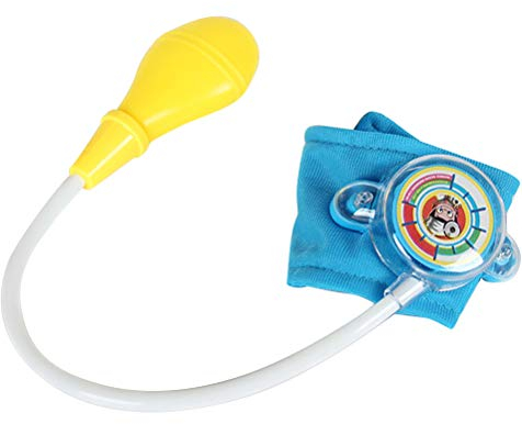 BSTCAR Measure Blood Pressure Toy, Role Play Doctor Toy Simulated Blood Pressure Cuff Monitor Doctor Pretend Play Game for Kids