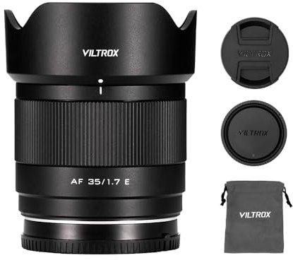 VILTROX APS-C AF 35 mm F1.7 - Objetivo para Sony E-Mount, enfoque automático, distancia focal fija, compatible con cámaras Sony E-Mount A7 A7II A7III A7RII A7RIII A7RIII A7RIV A7SIII-Viltrox' Air