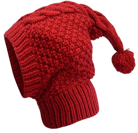 Duvcoywae Gorro de Invierno Tejido para Perros, Gorro cálido Tejido para Perros, de Punto para Perro, otoño e Invierno, para Mascotas - Linda Ropa para Mascotas, protección para el Cuello y la