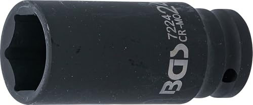 BGS 7224 | Impact Socket Hexagon, deep | 12.5 mm (1/2) Drive | 24 mm