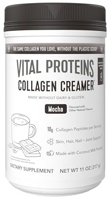 Vital Proteins Collagen Peptides Powder - Mocha Coffee Creamer for Hair, Skin & Nails Support, 11 Oz